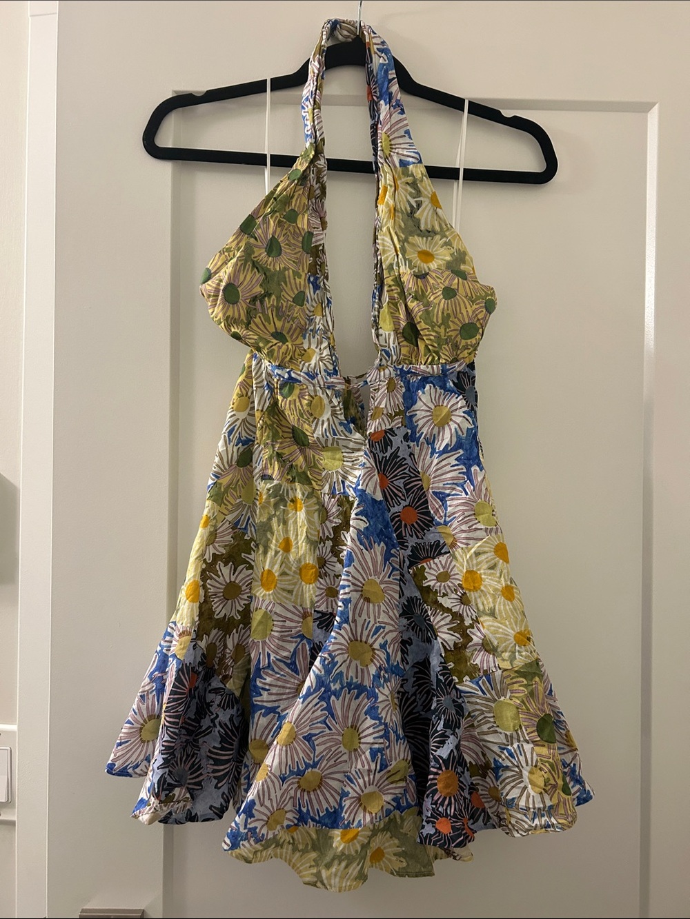 Zara Multicolor Floral Halter Top Dress
